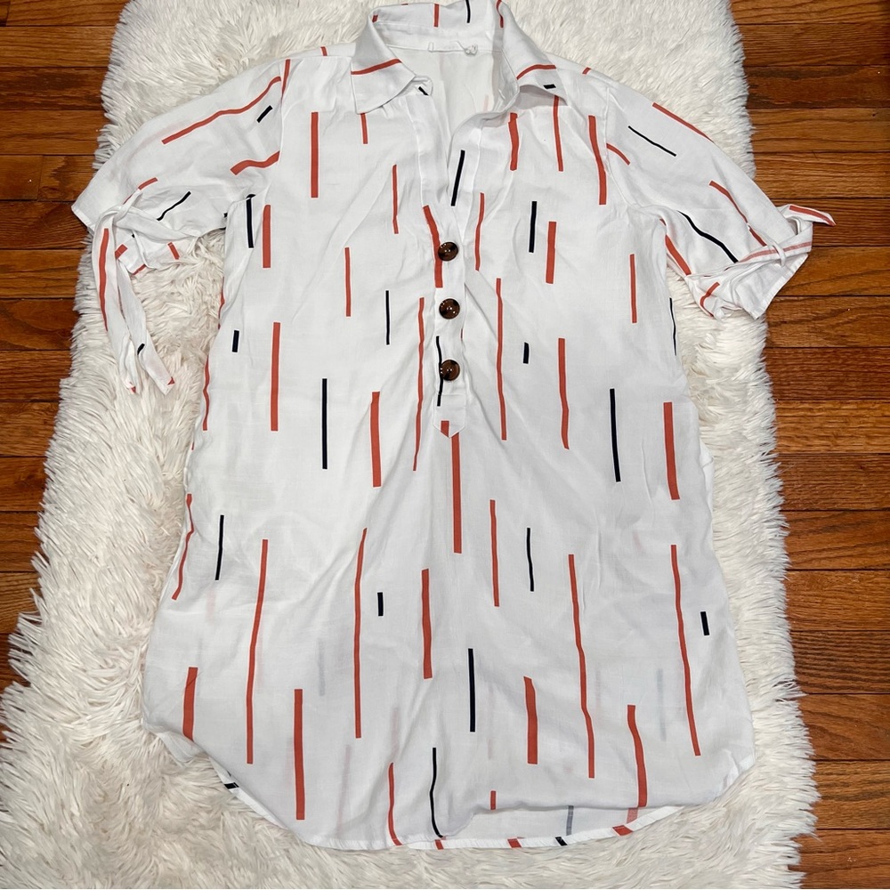Lush tie sleeve shirt dress size S - Picture 3 of 12